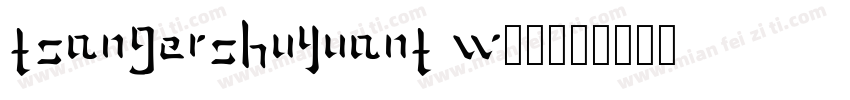 TsangerShuYuanT W02字体转换